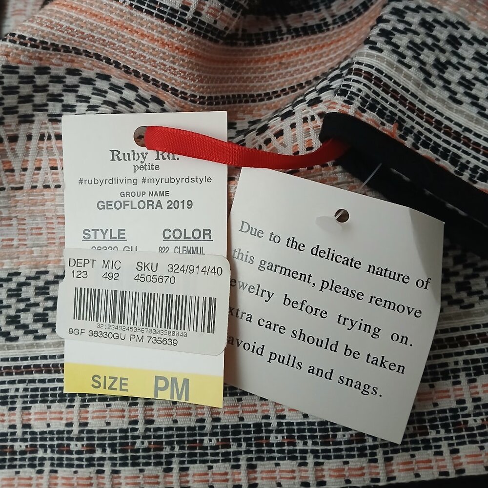 NWT Ruby Rd Jacket PM Medium Petite Open Front Wo… - image 7